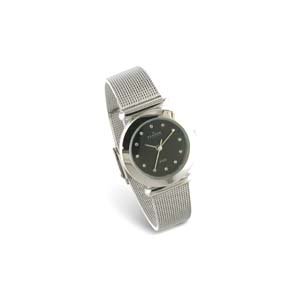Skagen Watches, Skagen Ladies Smaller Black Face Watch w/Crystals 107SSSBD, Womens Watches, Womens Skagen Watches