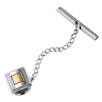 14kt. Gold and Stainless Steel Fashion Tie Tac by Fred Meyer Jewelers