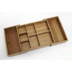 Lipper International Bamboo Expandable Junk Organizer