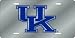 Kentucky Wildcats Silver Laser Cut License Plate - SET OF 6 - Sports Merchandise