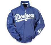 Baseball Jacket - Los Angeles Dodgers Premier Jacket by Majestic font color=#9 (Infant Large)