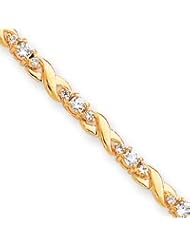 Sterling Silver & Vermeil CZ Bracelet