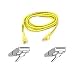 Belkin A3L791-07-YLW-S 7-Feet 10/100BT RJ45M/RJ45M CAT5E Snagless Patch Cable (Yellow)