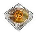 Akasa PC case fan 60mm - amber - 23 dB (AK-186) + Anti-Vibration fan mounting kit (4 piece)