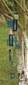 Blue Clear Glass Wind Chime Mobile Indoor Outdoor