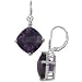 12ctw Cushion Cut Amethyst Earrings