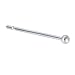 Solid 14KT White Gold BALL Nose Stud Ring