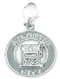 Atlantic City, 14K Gold Diamond Charm