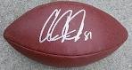 CALVIN JOHNSON DETROIT LIONS SIGNED AUTOGRAPHED FOOTBALL MATCHING HOLOGRAMS NUMBERS AND COA