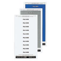 【クリックで詳細表示】コクヨ L-FBL-DB ボックスシール ヘッド ハードカラー 背幅10cm用 青60片入