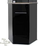 Clear-for-Life Black Acrylic Hexagon Stand for 35 Gallon 21in F to F, 30in H Aquarium