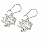 San Jose Sharks 3/8 Logo Dangle Earrings - Sterling Silver Jewelry