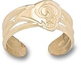 St. Louis Rams Solid 10K Gold Logo Toe Ring