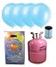 Disposable Helium Gas Cylinder with 150 Baby Blue Balloons and Curling Ribbon included