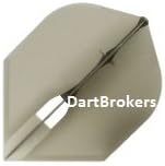 L-Style Champagne Rocket Dart Flight Clear Black set of 3 Flights Darts shafts Dart Brokers