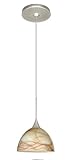 IMAGE OF Besa Lighting 1XP-467983-SN BESA 1XP Brella Mocha Satin Nickel Quick-Connect 12V Pendant Element Satin Nickel