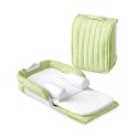 Baby Delight Supreme Snuggle Nest with Incline Wedge - Green Dots