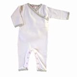 Sckoon Organic Cotton Kimono Body Suit Rose - Size 0-6 Months
