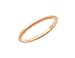 Ladies 2mm Stackable Milgrain Wedding Band in 14K Rose Gold