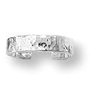 Hammered Toe Ring