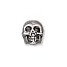 ANTIQUE SILVER PEWTER TOP DRILL 11MM SKULL FOCAL BEAD !