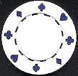 100 Suited Poker Chips - White