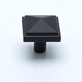 1 3/16'' Square Knob - Satin Black