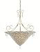 Crystorama 5907-BG-Peridot Signature Hand Cut Crystal Hanging Fixture in Burnish