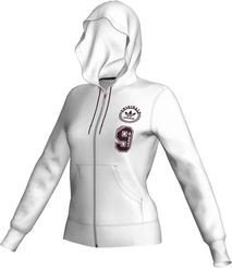 Adidas Damen Kapuzenpullover S College Teddy, running white, 34, O58656