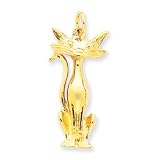 14k Cat Charm