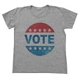 POP Tシャツ 若者よ！投票しよう！ 国民（20歳以上の方）が唯一公に意思表示出来る機会、選挙にいきましょう！啓発デザインＴシャツ VOTE