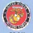 3" Round United States Marine Corps Sticker