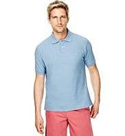 Blue Harbour Cotton Rich Piqué Polo Shirt