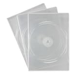 サンワサプライ スリムDVDトールケース(2枚収納) DVD-U2-03C