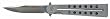 All Stainless Folder w/Circle Pierced Handle w/Plain Blade - Knives - Pocket/Folder