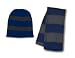 Sportsman Striped Knit Beanie Hat and Scarf Set Multiple Colors Available