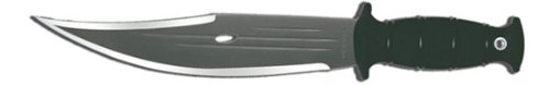 Condor Tool and Knife Jungle Bowie, 11-Inch UltraBlaC2, Black Handle, Leather Sheath
