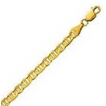 14k Yellow Gold 7 Inch X 4.5 mm Mariner Link Bracelet by JewelryWeb