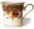 Lenox Holiday Tartan Gold Banded Ivory China Accent Mug