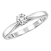 Certified, 18kt. White Gold, 1/3 ct. Sitara Diamond Solitaire Ring