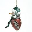 Philadelphia Eagles 3" Acrylic Striped Home Run Snowman - NFL Football