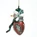 Philadelphia Eagles NFL Striped Acrylic Snowman Ornament (3