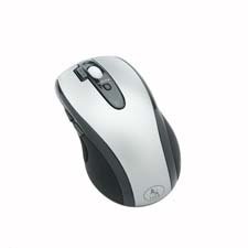 Wireless Optical Mouse,with Power Save,3 Volts,Black/Silver (CCS40914)