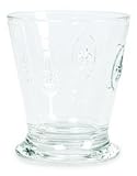 Sisson Imports Fleur de Lis Short Glass 8 Oz.