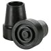 1/2" Tips for Small Base Cane, Black