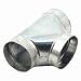 Tools & Hardware : Galvanized Stove Pipe Tee, 5" x 26 Gauge
