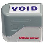 Office Depot(R) Pre-Inked Blue Title Stamp, 