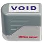 Office Depot(R) Pre-Inked Blue Title Stamp, "Void