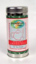 18 Green Tea Bags in a Galvanized Tin - Gourmet Green Teas by Decaf Earl Grey Tea