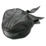 Harley Davidson Mens or Womens Eagle Black Skull Cap. Full-grain cowhide leather with rugged appearance. Cotton twill lining. Bottom exterior band for a custom fit. Fitted styling. Back leather ties for a skull wrap. Sized. Winged Bar & Shield logo on the front. 99564-04V (X-Large)